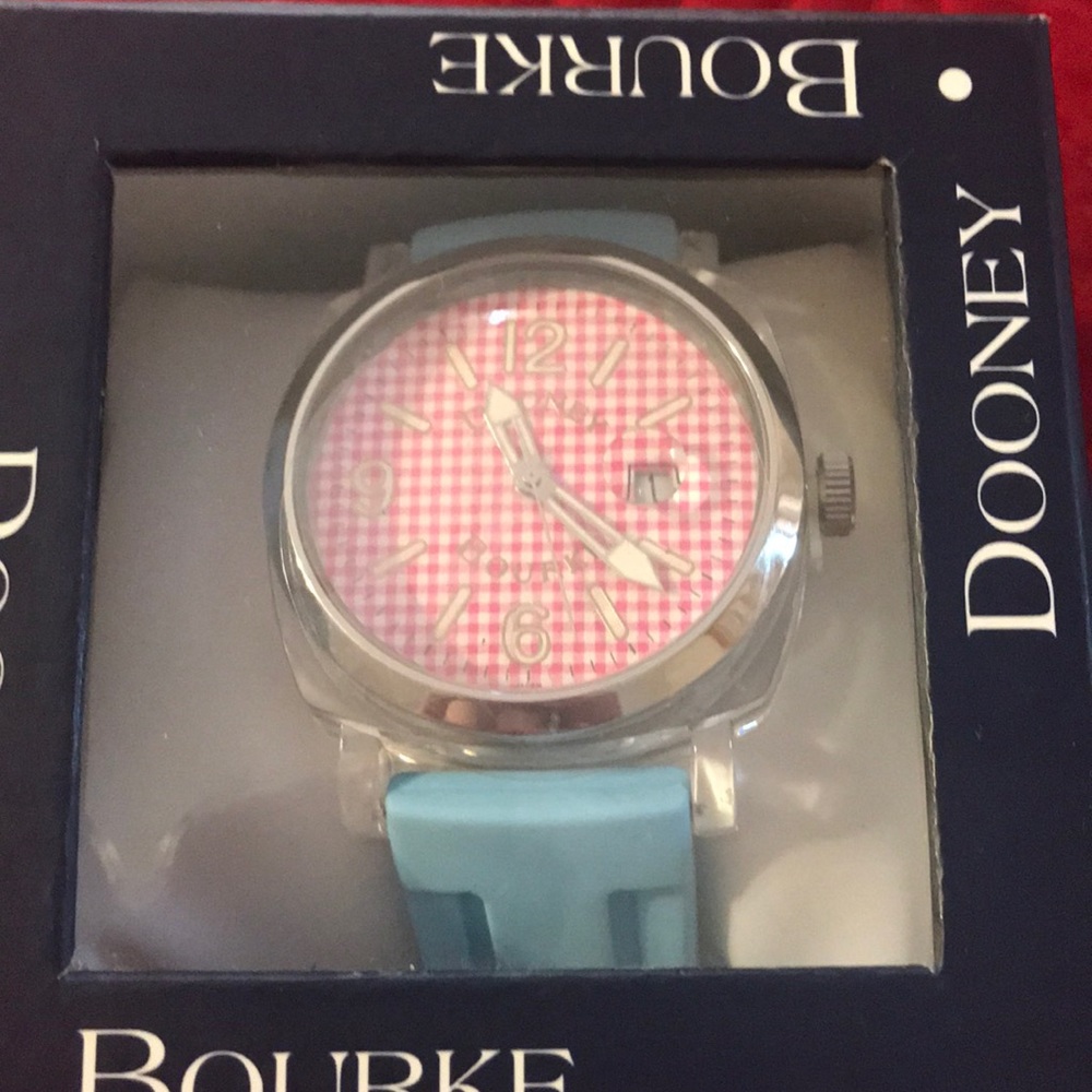 NEW Dooney & Bourke Authentic blue picnic watch.